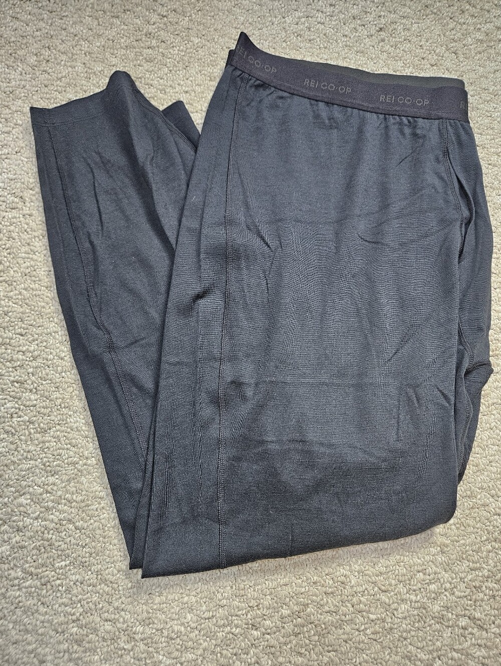 REI Co-op Black Men's 100% Merino Wool Heavyweight Long Bottoms Base Layer 3X